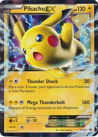 Pikachu EX (XY174) (Jumbo Card) [XY: Black Star Promos] | Exor Games Bridgewater