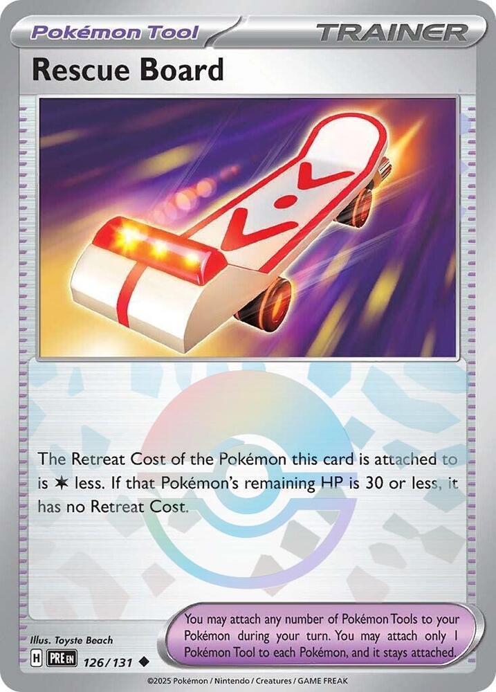 Rescue Board (126/131) (Poke Ball Pattern) [Scarlet & Violet: Prismatic Evolutions] | Exor Games Bridgewater