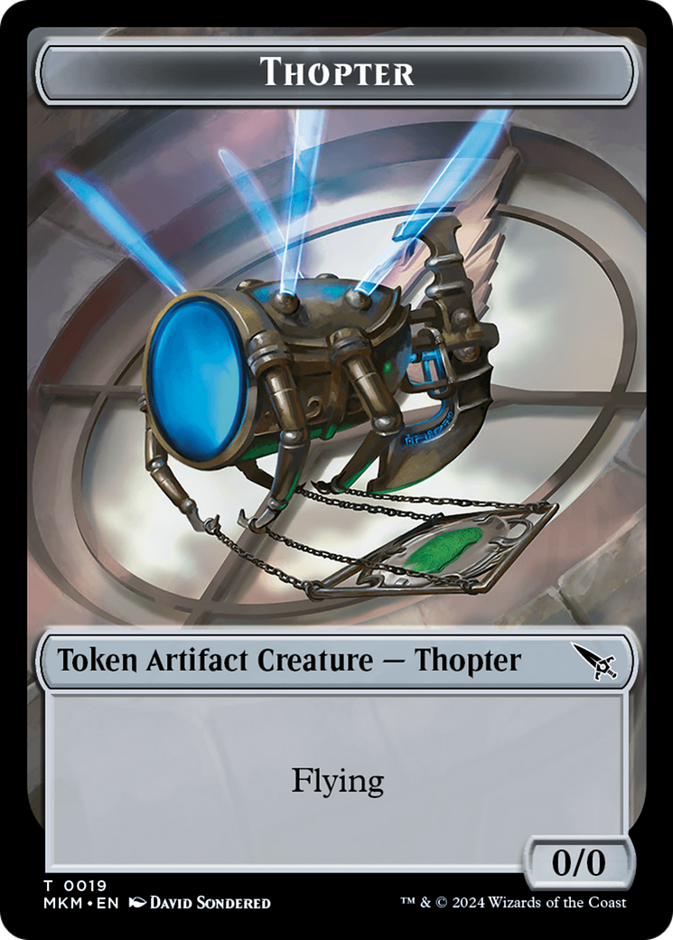 Thopter Token (0019) [Murders at Karlov Manor Tokens] | Exor Games Bridgewater