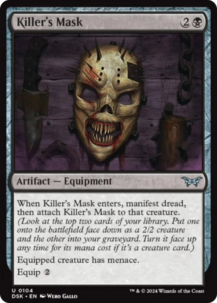 Killer's Mask [Duskmourn: House of Horror] | Exor Games Bridgewater