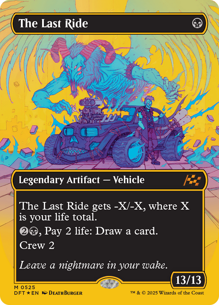 The Last Ride (Borderless) (First-Place Foil) [Aetherdrift] | Exor Games Bridgewater