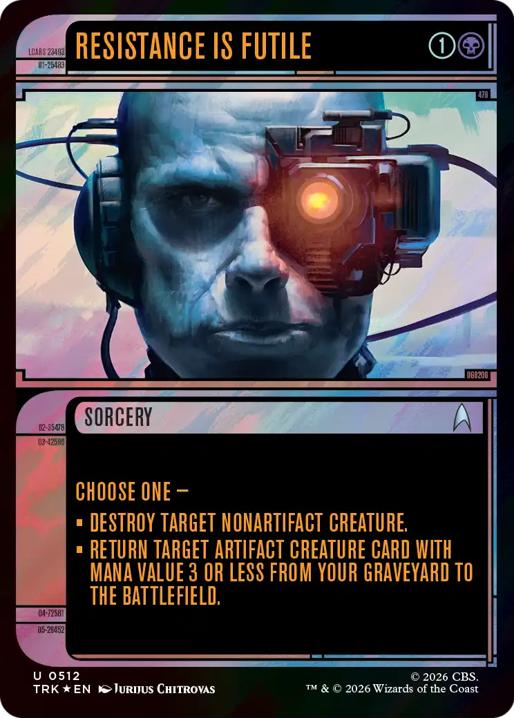 Resistance Is Futile (Showcase) (Surge Foil) [Star Trek] | Exor Games Bridgewater