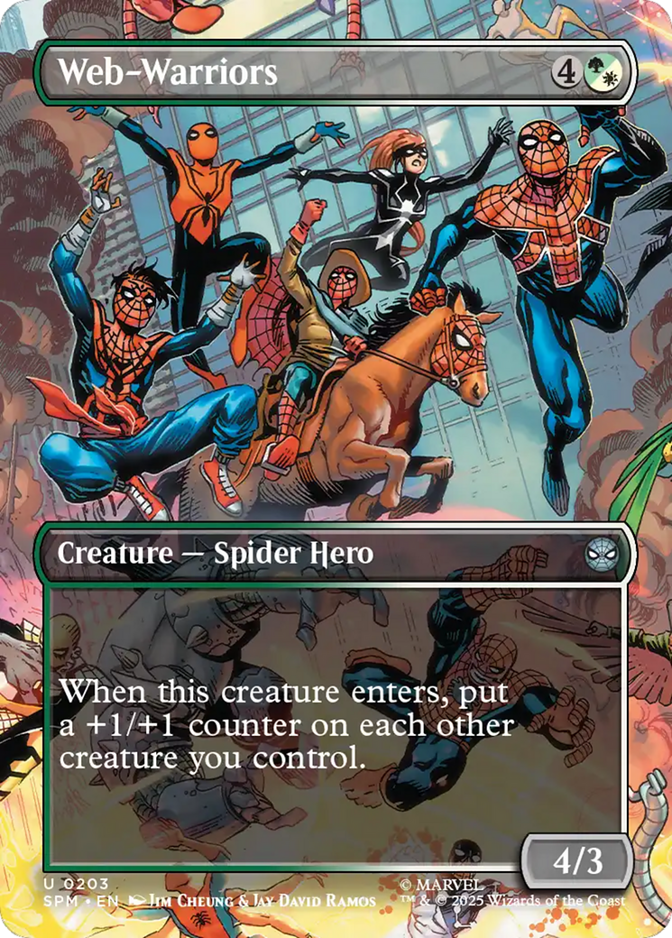 Web-Warriors (Borderless) [Marvel's Spider-Man] | Exor Games Bridgewater