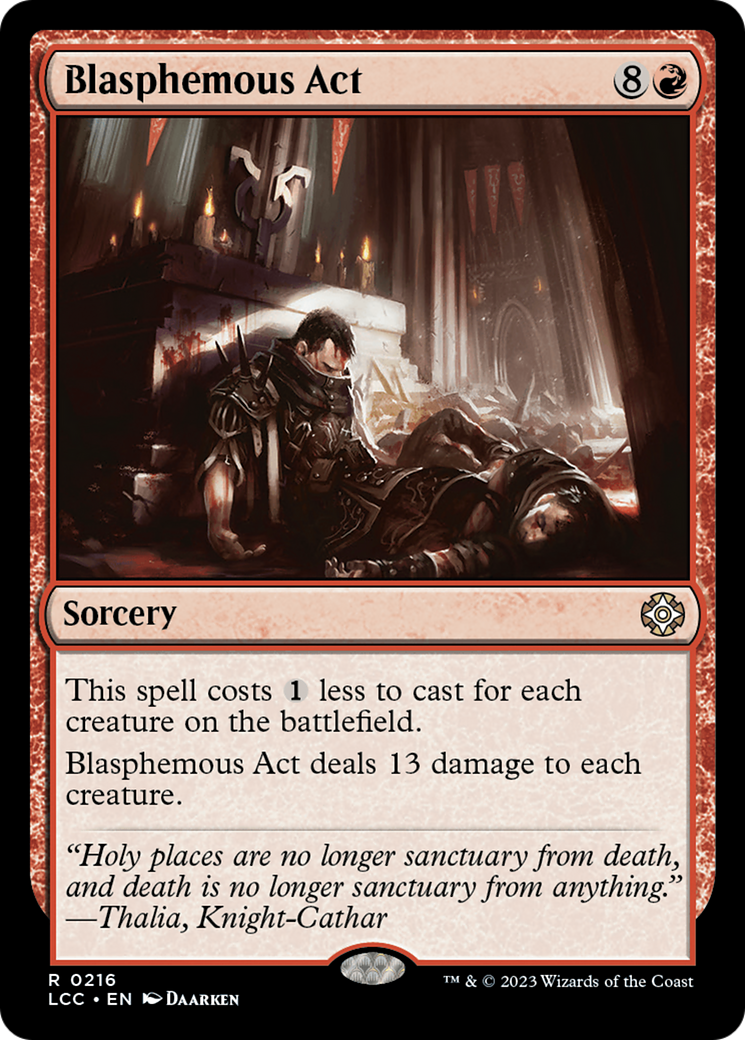 Blasphemous Act [The Lost Caverns of Ixalan Commander] | Exor Games Bridgewater