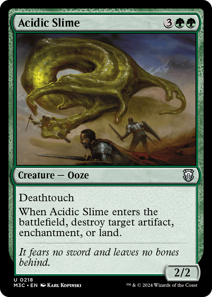 Acidic Slime (Ripple Foil) [Modern Horizons 3 Commander] | Exor Games Bridgewater