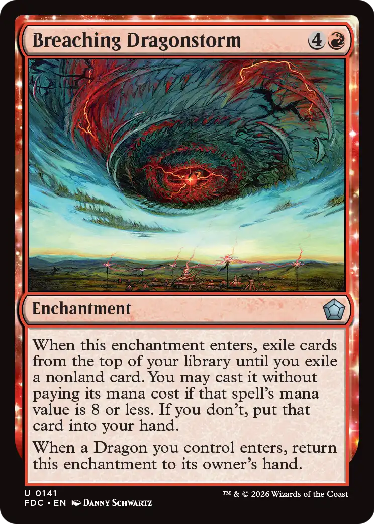Breaching Dragonstorm [Foundations Commander] | Exor Games Bridgewater