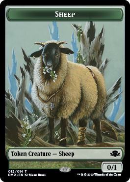 Insect // Sheep Double-Sided Token [Dominaria Remastered Tokens] | Exor Games Bridgewater