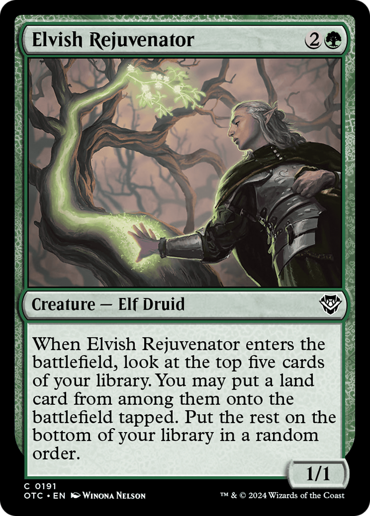 Elvish Rejuvenator [Outlaws of Thunder Junction Commander] | Exor Games Bridgewater