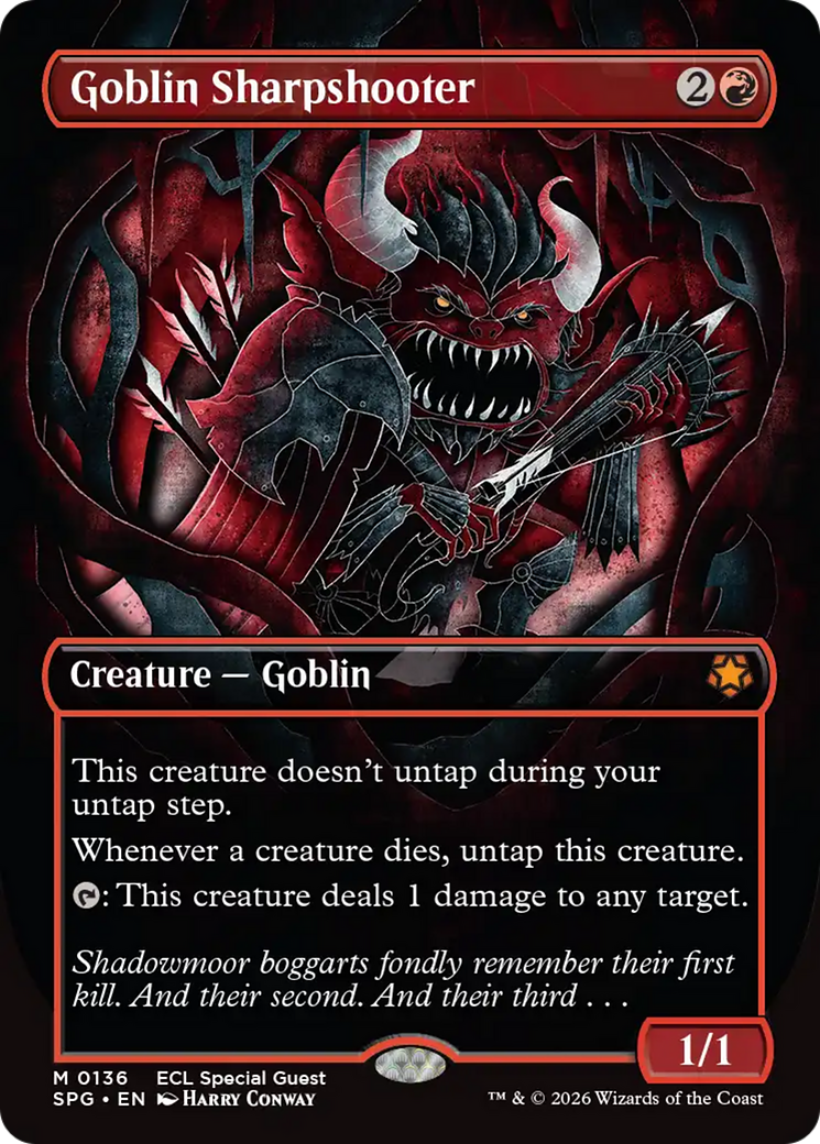 Goblin Sharpshooter (Borderless) [Lorwyn Eclipsed Special Guests] | Exor Games Bridgewater