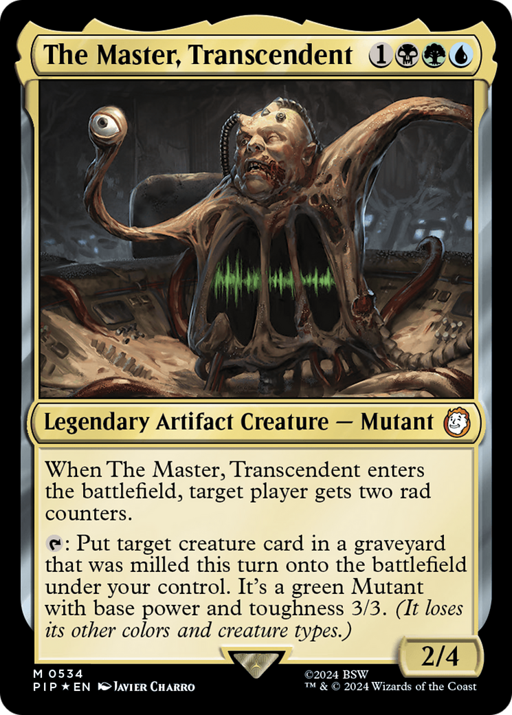 The Master, Transcendent (Surge Foil) [Fallout] | Exor Games Bridgewater