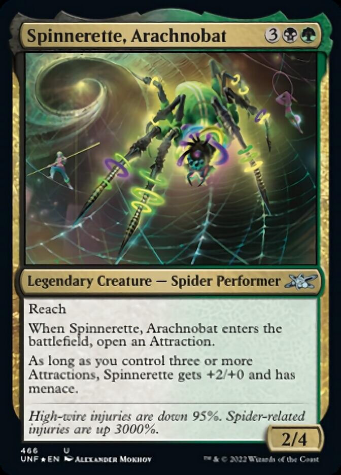 Spinnerette, Arachnobat (Galaxy Foil) [Unfinity] | Exor Games Bridgewater