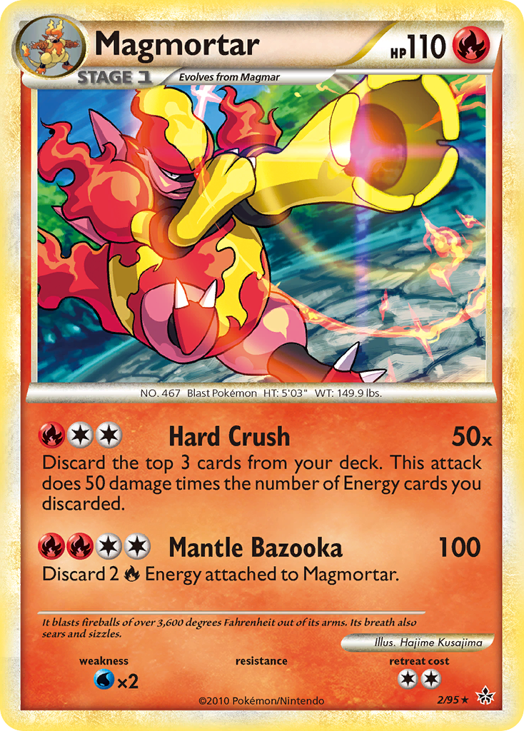 Magmortar (2/95) [HeartGold & SoulSilver: Unleashed] | Exor Games Bridgewater