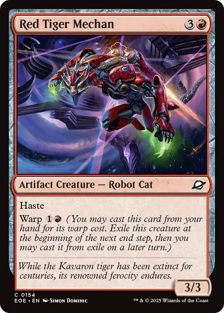 Red Tiger Mechan [Edge of Eternities] | Exor Games Bridgewater