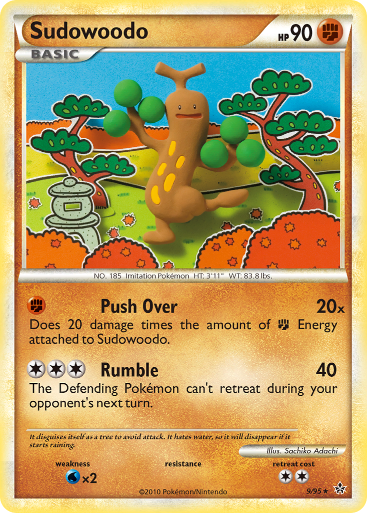 Sudowoodo (9/95) [HeartGold & SoulSilver: Unleashed] | Exor Games Bridgewater