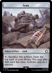 Robot // Junk Double-Sided Token [Fallout Tokens] | Exor Games Bridgewater