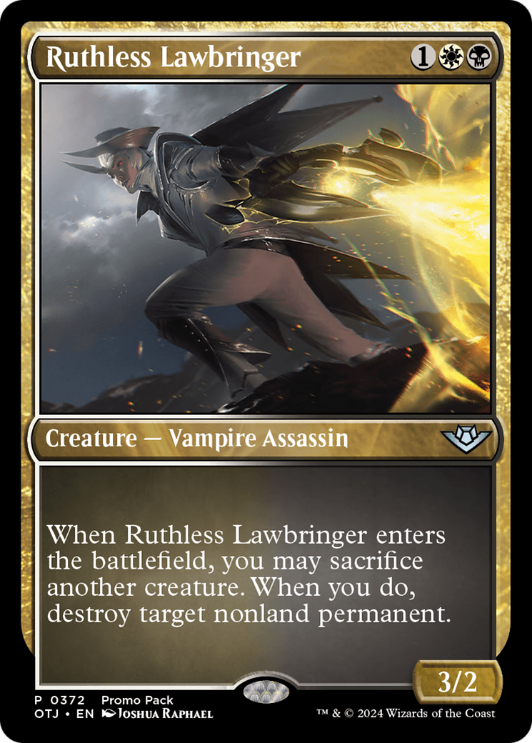 Ruthless Lawbringer (Promo Pack) [Outlaws of Thunder Junction Promos] | Exor Games Bridgewater