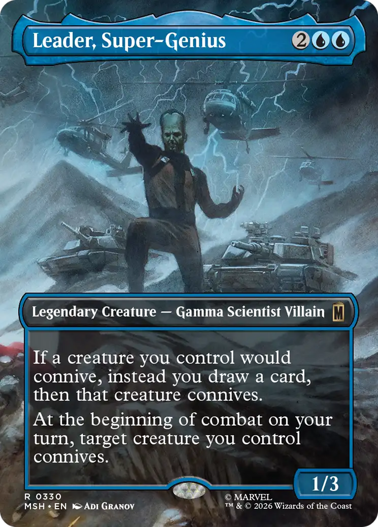 Leader, Super-Genius (Borderless) [Marvel Super Heroes] | Exor Games Bridgewater