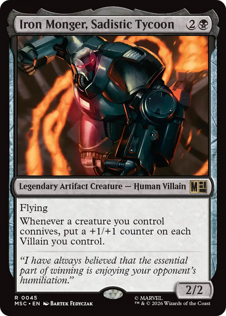 Iron Monger, Sadistic Tycoon (Surge Foil) [Marvel Super Heroes Commander] | Exor Games Bridgewater