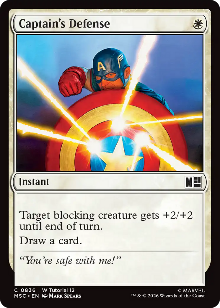 Captain's Defense [Marvel Super Heroes Commander] | Exor Games Bridgewater