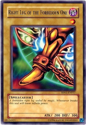 Right Leg of the Forbidden One [RP01-EN017] Rare | Exor Games Bridgewater