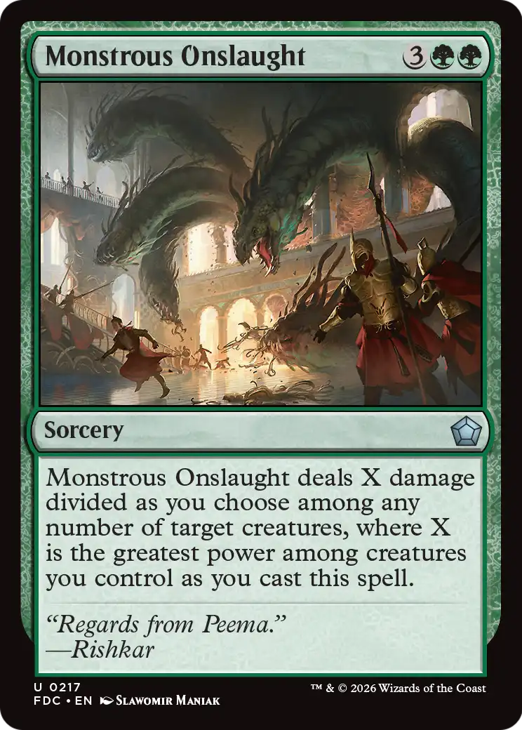 Monstrous Onslaught [Foundations Commander] | Exor Games Bridgewater