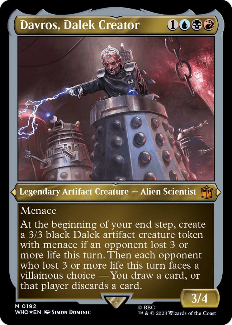 Davros, Dalek Creator (Display Commander) - Thick Stock [Doctor Who] | Exor Games Bridgewater