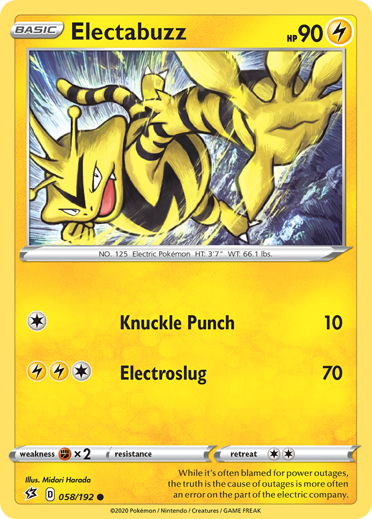 Electabuzz (058/192) [Sword & Shield: Rebel Clash] | Exor Games Bridgewater