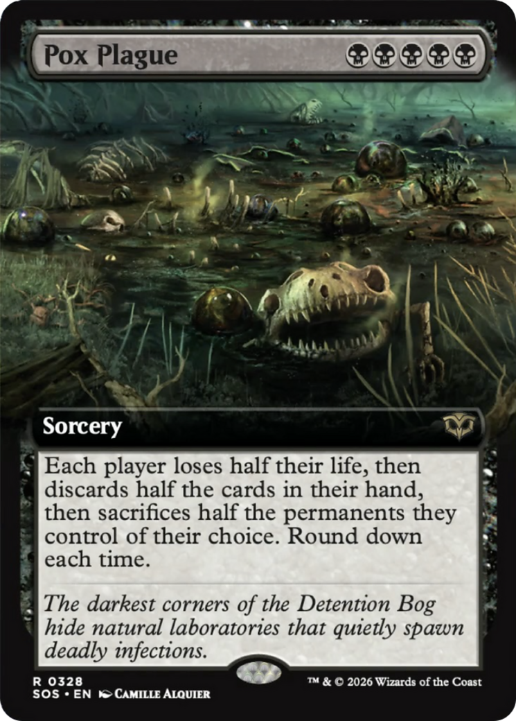 Pox Plague (Extended Art) [Secrets of Strixhaven] | Exor Games Bridgewater