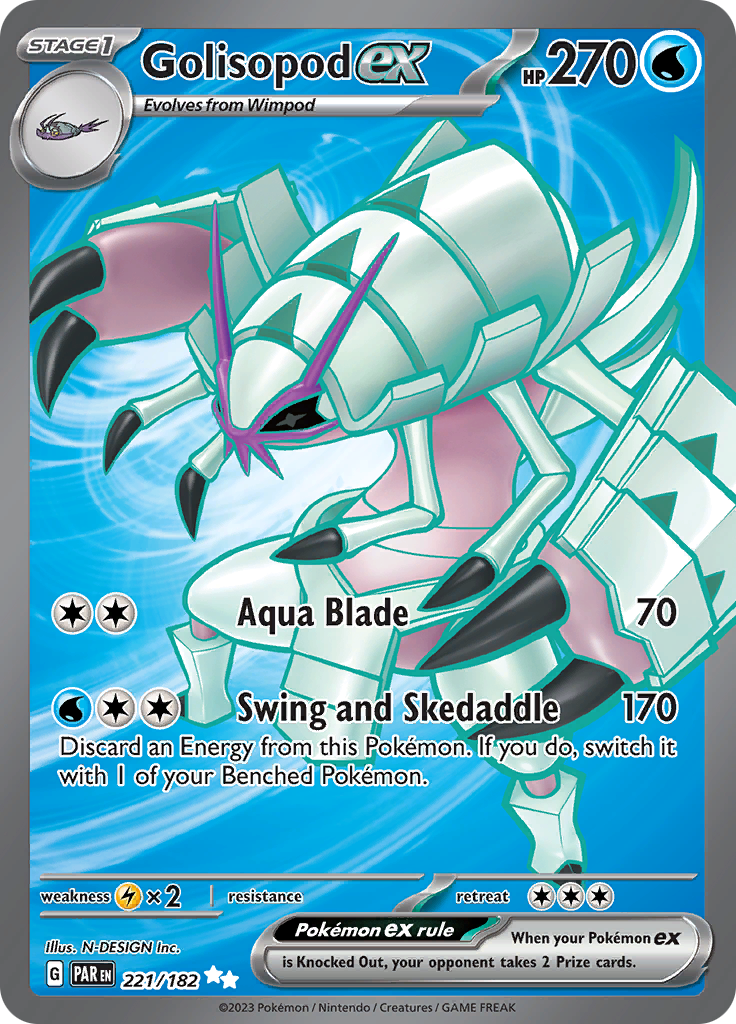 Golisopod ex (221/182) [Scarlet & Violet: Paradox Rift] | Exor Games Bridgewater