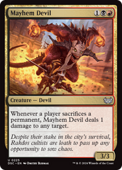 Mayhem Devil [Duskmourn: House of Horror Commander] | Exor Games Bridgewater