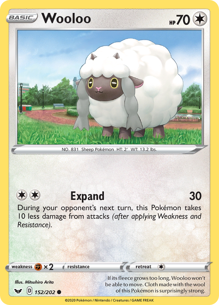 Wooloo (152/202) [Sword & Shield: Base Set] | Exor Games Bridgewater