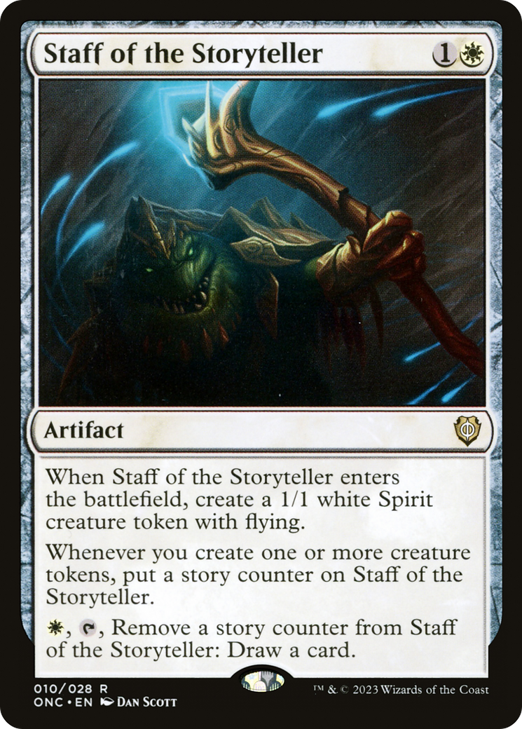 Staff of the Storyteller [Phyrexia: All Will Be One Commander] | Exor Games Bridgewater