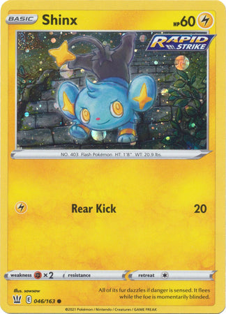 Shinx (046/163) (Cosmos Holo) [Sword & Shield: Battle Styles] | Exor Games Bridgewater