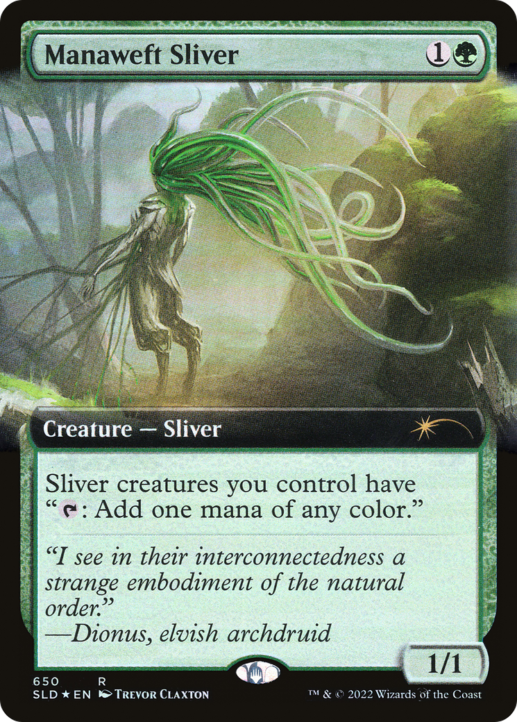 Manaweft Sliver (Extended Art) [Secret Lair Drop Promos] | Exor Games Bridgewater