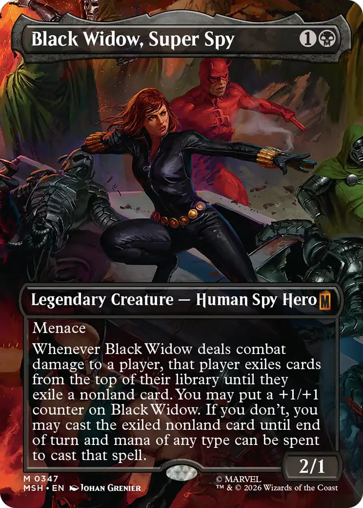 Black Widow, Super Spy (Borderless) (0347) [Marvel Super Heroes] | Exor Games Bridgewater