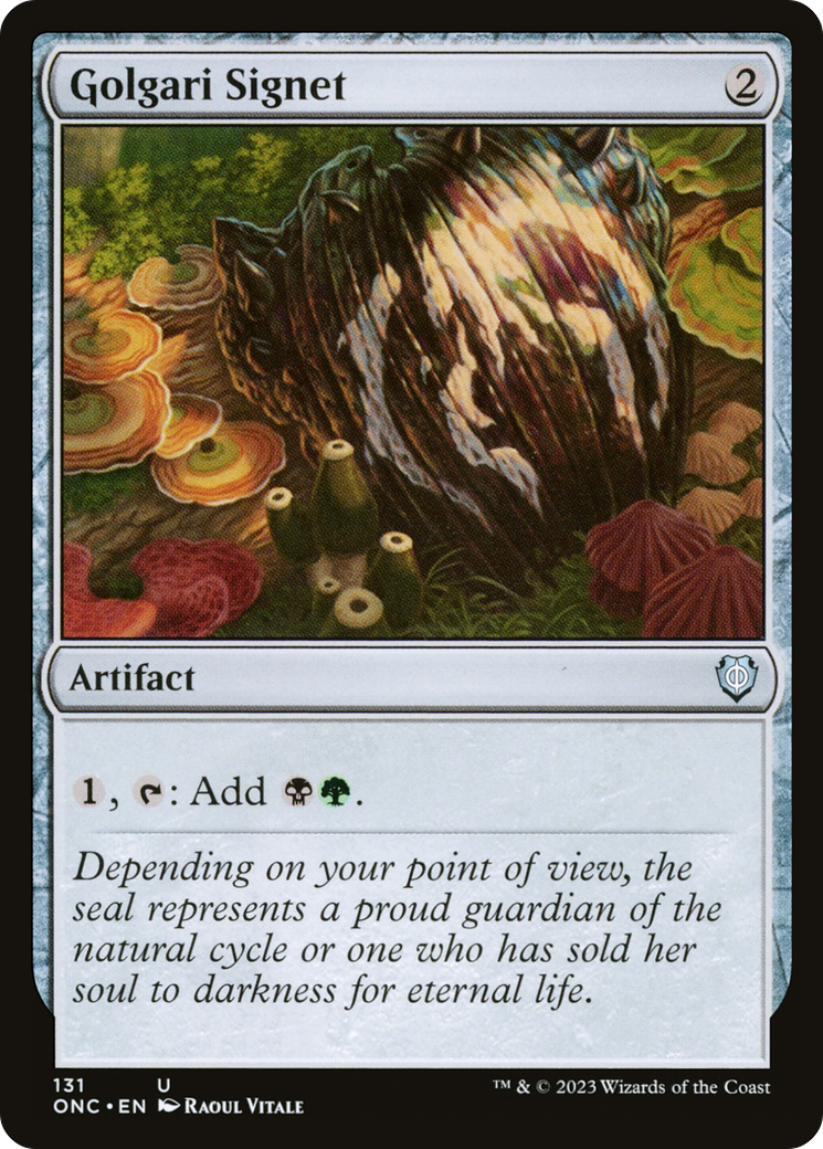 Golgari Signet [Phyrexia: All Will Be One Commander] | Exor Games Bridgewater