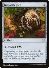 Golgari Signet [Phyrexia: All Will Be One Commander] | Exor Games Bridgewater