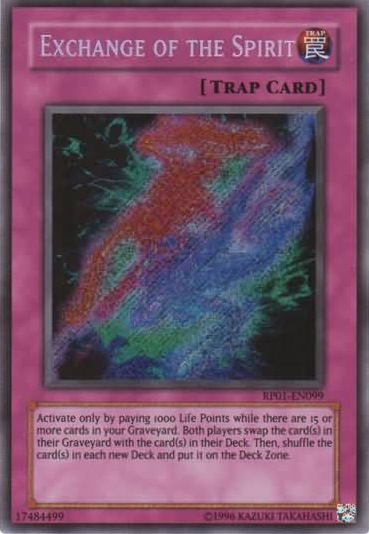Exchange of the Spirit [RP01-EN099] Secret Rare | Exor Games Bridgewater
