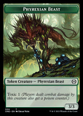 Phyrexian Mite (011) // Phyrexian Beast Double-Sided Token [Phyrexia: All Will Be One Tokens] | Exor Games Bridgewater