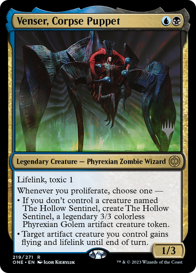 Venser, Corpse Puppet (Promo Pack) [Phyrexia: All Will Be One Promos] | Exor Games Bridgewater