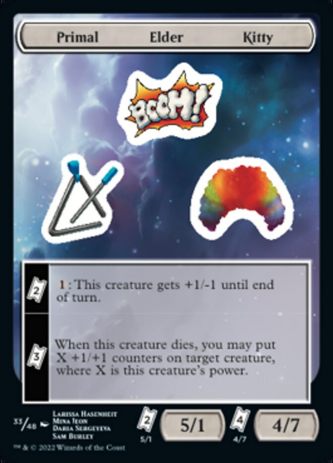 Primal Elder Kitty [Unfinity Stickers] | Exor Games Bridgewater