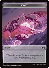 Copy // Dragon (0014) Double-Sided Token [Tarkir: Dragonstorm Commander Tokens] | Exor Games Bridgewater