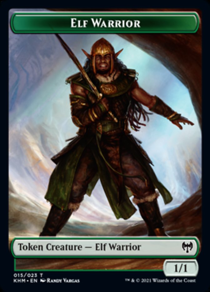 Elf Warrior Token [Kaldheim Tokens] | Exor Games Bridgewater