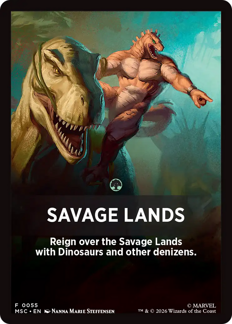 Savage Lands Theme Card [Marvel Super Heroes Commander] | Exor Games Bridgewater
