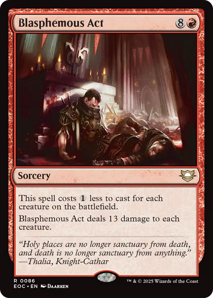 Blasphemous Act [Edge of Eternities Commander] | Exor Games Bridgewater
