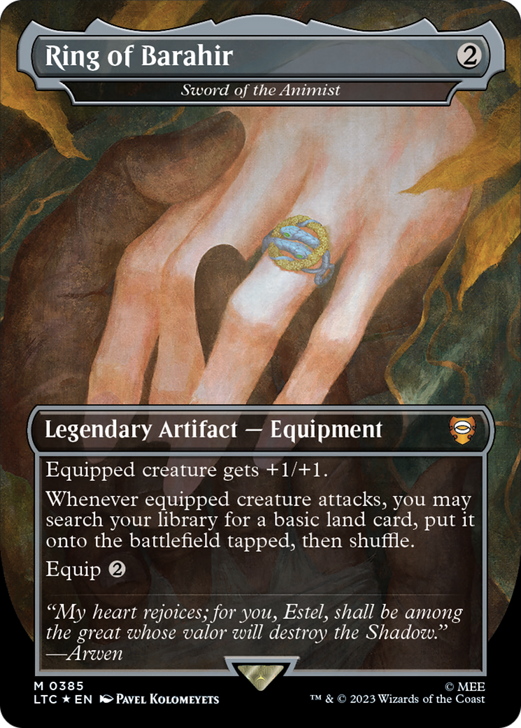 Ring of Barahir - Sword of the Animist (Surge Foil Realms and Relics) [The Lord of the Rings: Tales of Middle-Earth Commander] | Exor Games Bridgewater