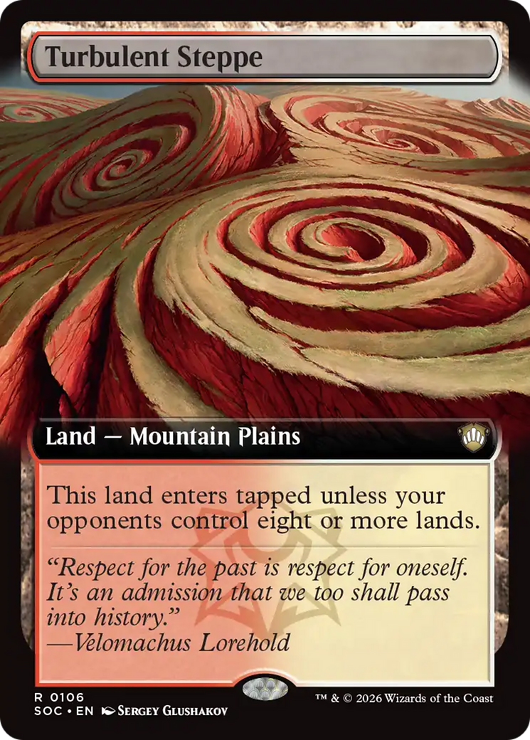 Turbulent Steppe (Extended Art) [Secrets of Strixhaven Commander] | Exor Games Bridgewater