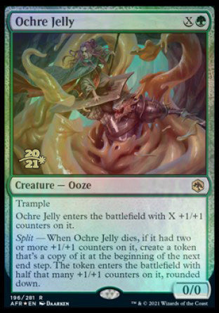 Ochre Jelly [Dungeons & Dragons: Adventures in the Forgotten Realms Prerelease Promos] | Exor Games Bridgewater