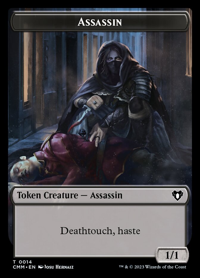 Treasure // Assassin Double-Sided Token [Commander Masters Tokens] | Exor Games Bridgewater