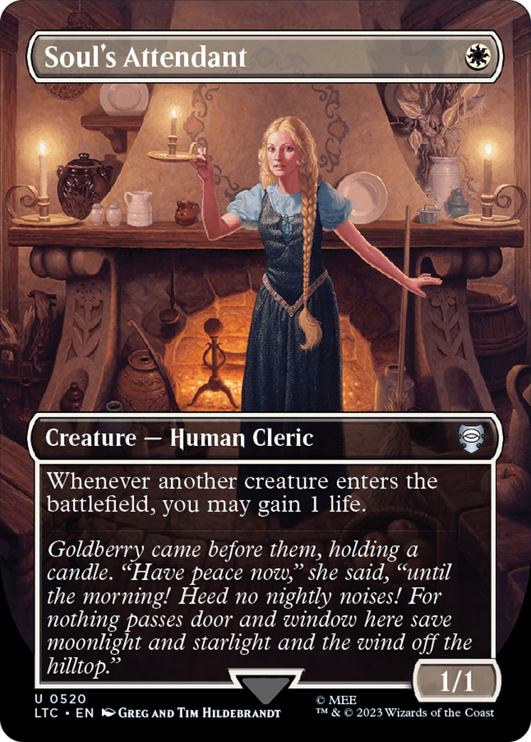 Soul's Attendant (Borderless) [The Lord of the Rings: Tales of Middle-Earth Commander] | Exor Games Bridgewater